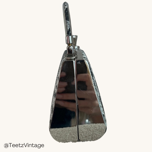 RETRO VINTAGE FAUX SNAKESKIN MINI PURSE - Picture 3 of 8